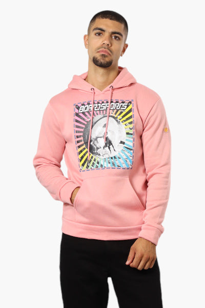 Boardsports Surfer Print Hoodie - Pink - Mens Hoodies & Sweatshirts - International Clothiers