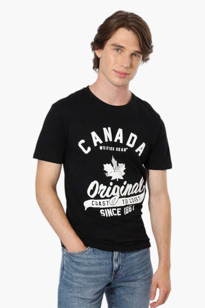 Canada Weather Gear Coast To Coast Print Tee - Black - Mens Tees & Tank Tops - International Clothiers