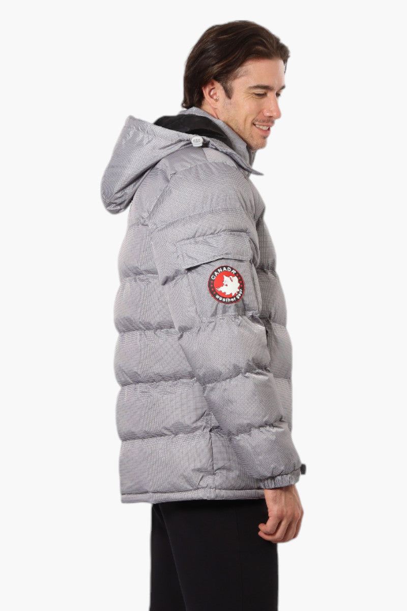 Canada Weather Gear Zip Pocket Bubble Bomber Jacket - Grey - Mens Bomber Jackets - International Clothiers