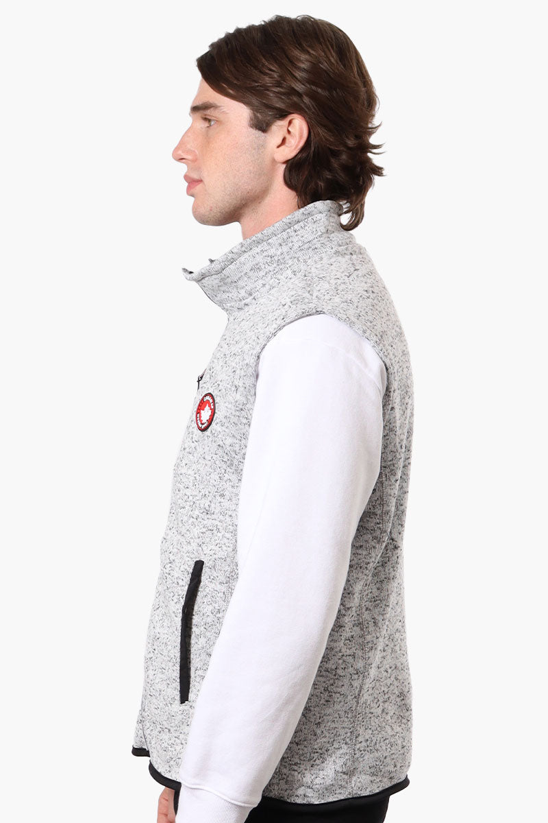 Canada Weather Gear Full Zip Fleece Vest - Grey - Mens Vests - International Clothiers