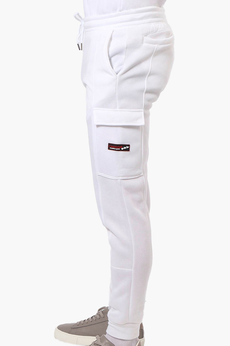 Canada Weather Gear Tie Waist Cargo Joggers - White - Mens Joggers & Sweatpants - International Clothiers