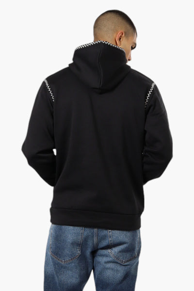 Essentials By Drill Clothing Stitch Detail Hoodie - Black - Mens Hoodies & Sweatshirts - International Clothiers