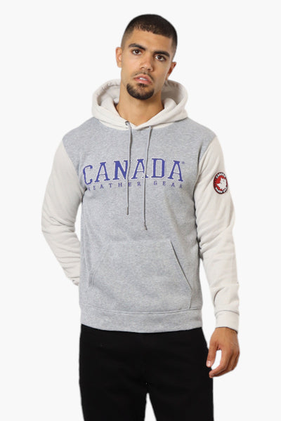 Canada Weather Gear Colour Block Hoodie - Grey - Mens Hoodies & Sweatshirts - International Clothiers