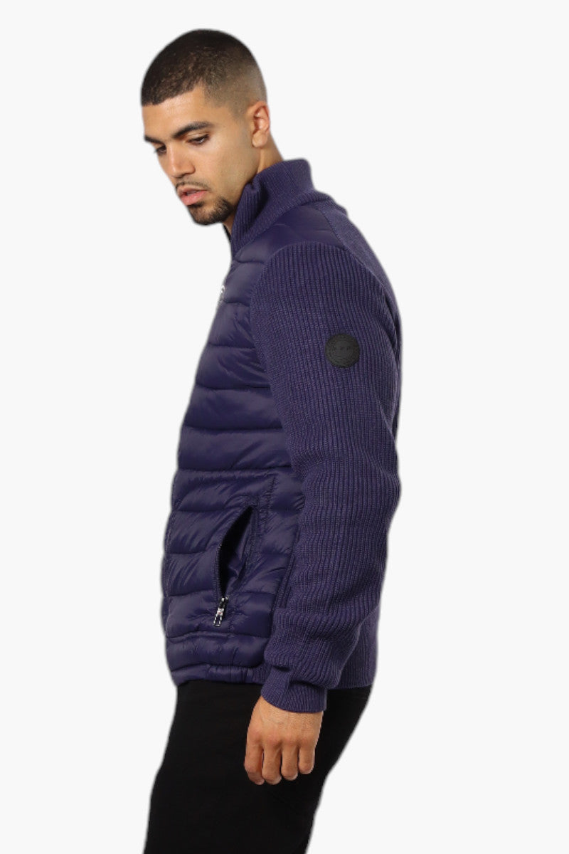 Canada Weather Gear Sweater Knit Polyfill Lightweight Jacket - Navy - Mens Lightweight Jackets - International Clothiers