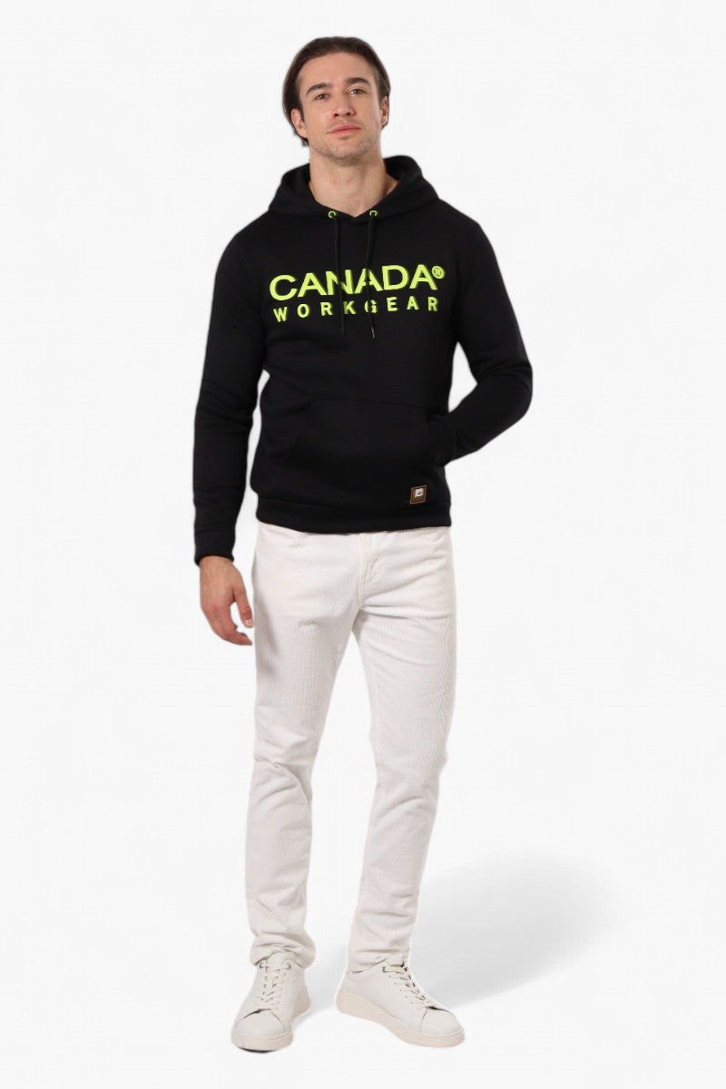 Canada Work Gear Solid Logo Print Hoodie - Black - Mens Hoodies & Sweatshirts - International Clothiers