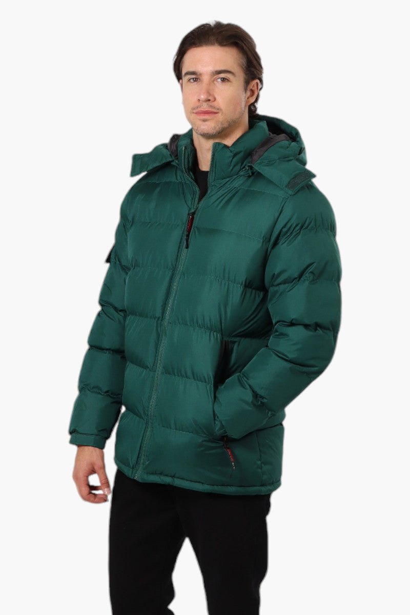 Canada Weather Gear Zip Pocket Bubble Bomber Jacket - Green - Mens Bomber Jackets - International Clothiers