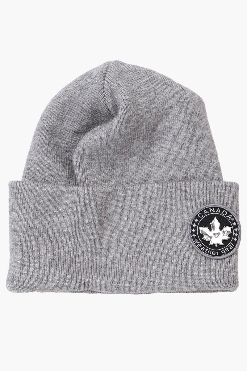 Canada Weather Gear Basic Cuffed Hat - Grey - Mens Hats - International Clothiers