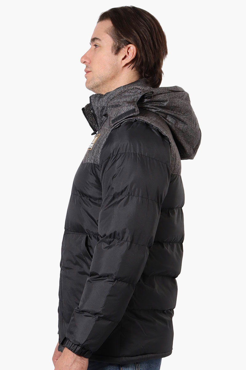 Canada Work Gear Zip Off Sleeve Bomber Jacket - Black - Mens Parka Jackets - International Clothiers