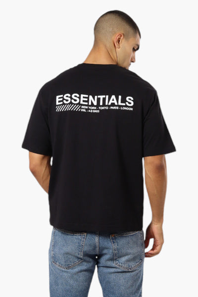 Essentials By Drill Clothing Solid Drop Shoulder Tee - Black - Mens Tees & Tank Tops - International Clothiers