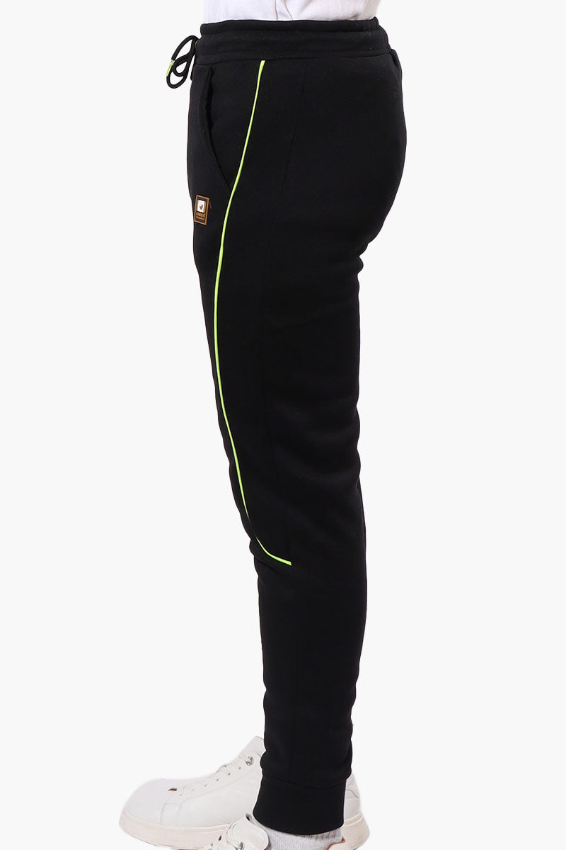 Canada Work Gear Contrast Piping Detail Joggers - Black - Mens Joggers & Sweatpants - International Clothiers