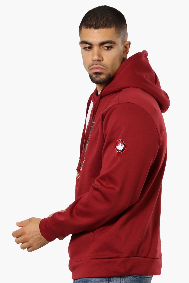 Canada Weather Gear Eagle Graphic Hoodie - Burgundy - Mens Hoodies & Sweatshirts - International Clothiers