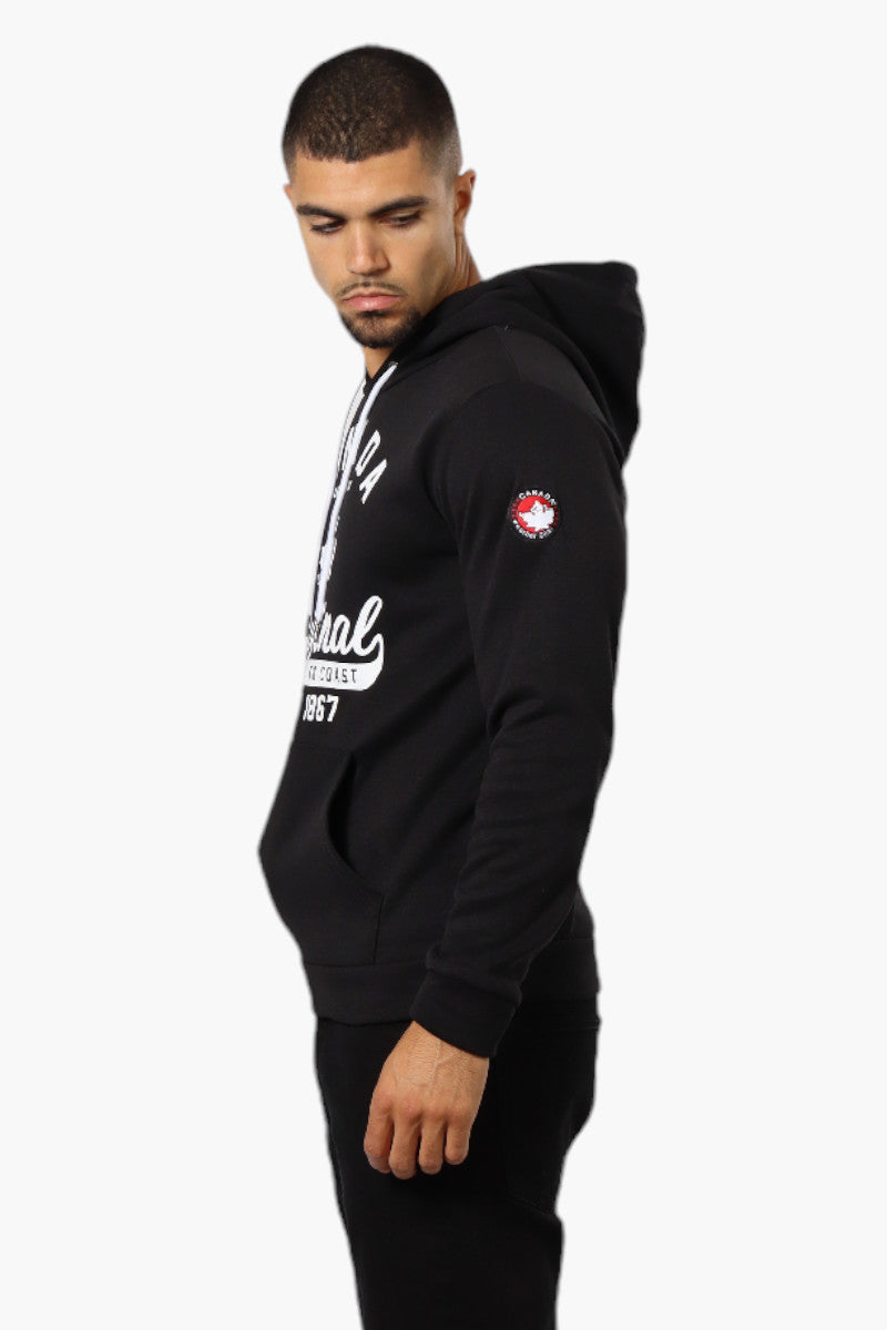 Canada Weather Gear Coast To Coast Print Hoodie - Black - Mens Hoodies & Sweatshirts - International Clothiers