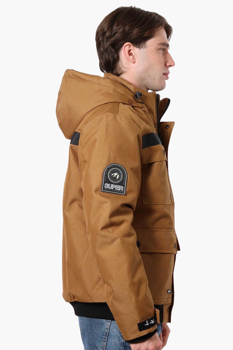 Super Triple Goose Heat Retention Lining Bomber Jacket - Camel - Mens Bomber Jackets - International Clothiers