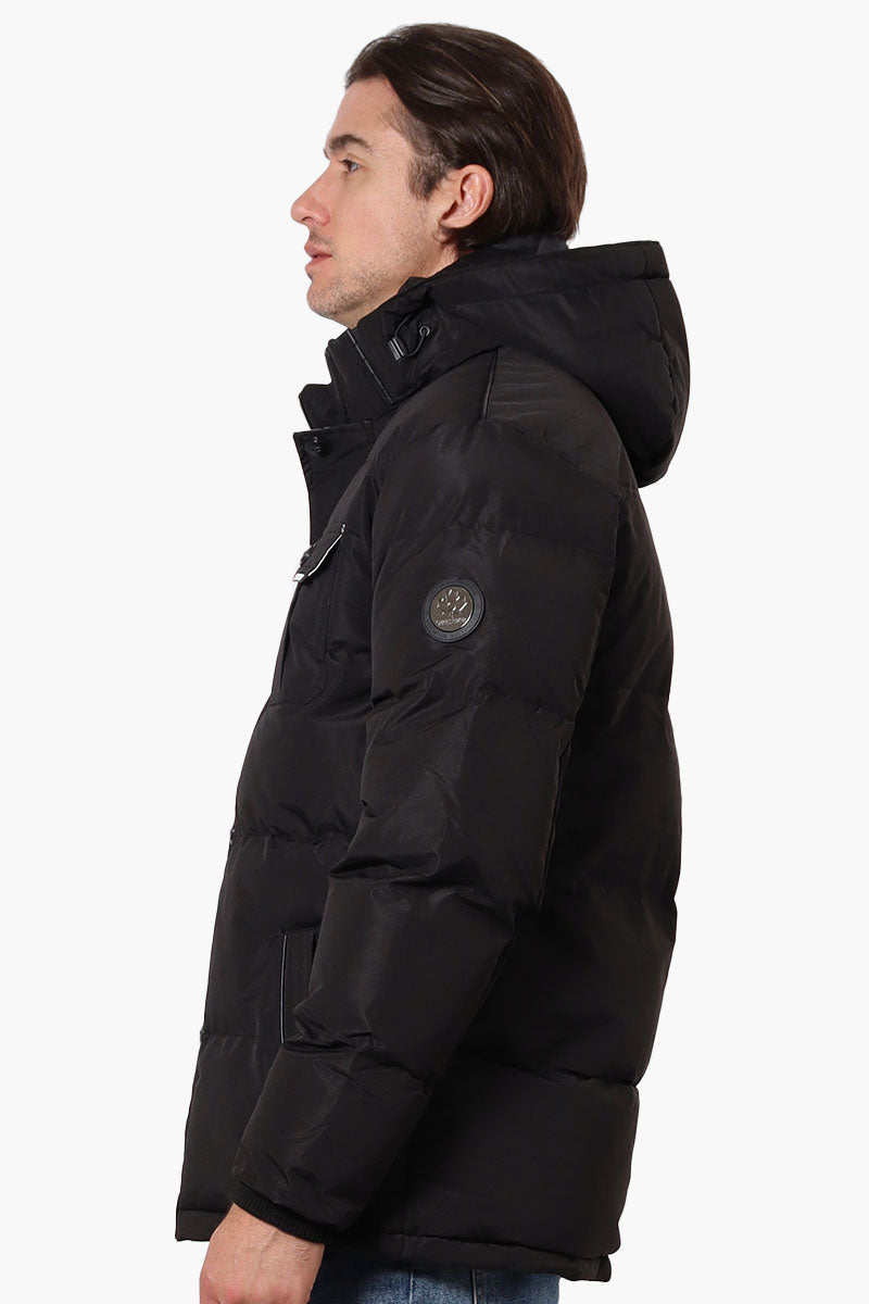 Oppenheimer Flap Pocket Parka Jacket - Black - Mens Parka Jackets - International Clothiers