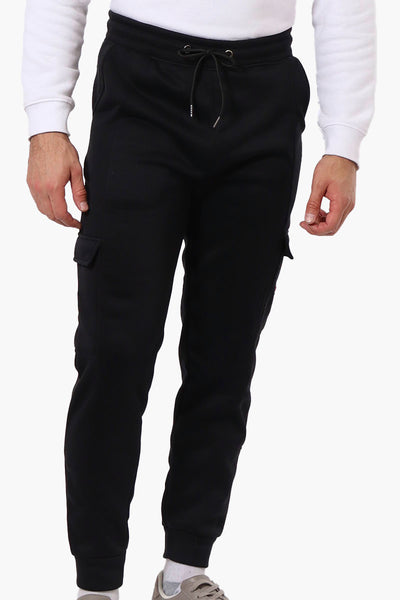 Canada Weather Gear Tie Waist Cargo Joggers - Black - Mens Joggers & Sweatpants - International Clothiers