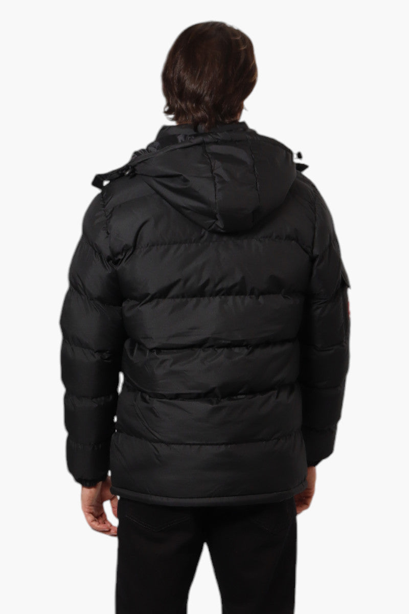 Canada Weather Gear Zip Pocket Bubble Bomber Jacket - Black - Mens Bomber Jackets - International Clothiers