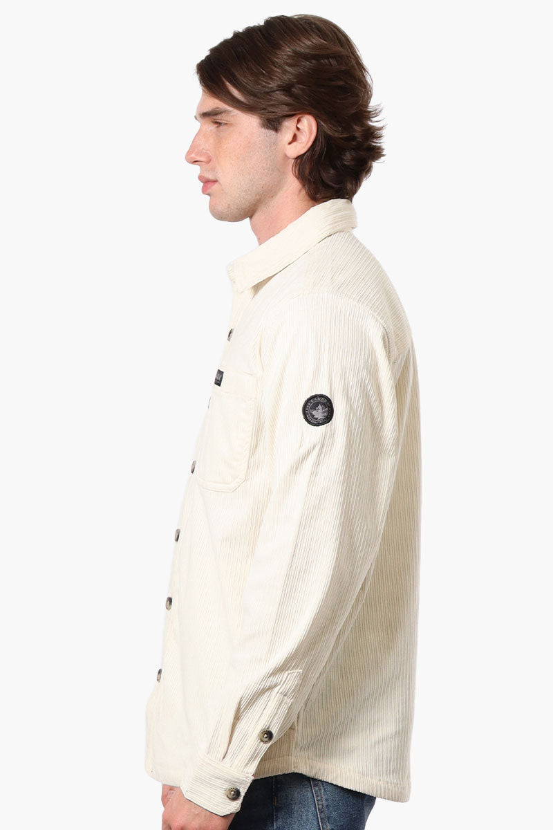 Canada Weather Gear Corduroy Casual Shirt - Cream - Mens Casual Shirts - International Clothiers