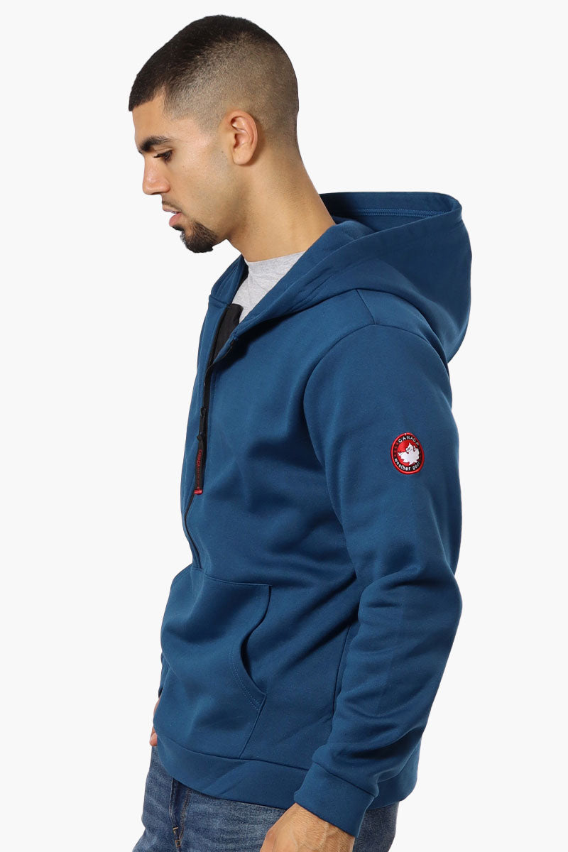 Canada Weather Gear Logo Zipper Detail Hoodie - Navy - Mens Hoodies & Sweatshirts - International Clothiers