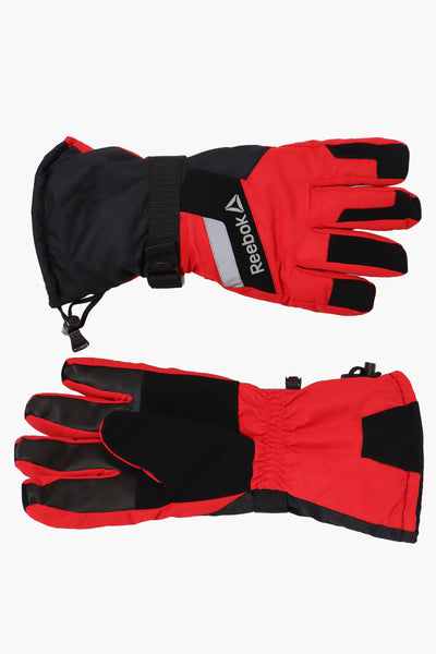 Reebok Touch Screen Ski Gloves - Red - Mens Gloves - International Clothiers