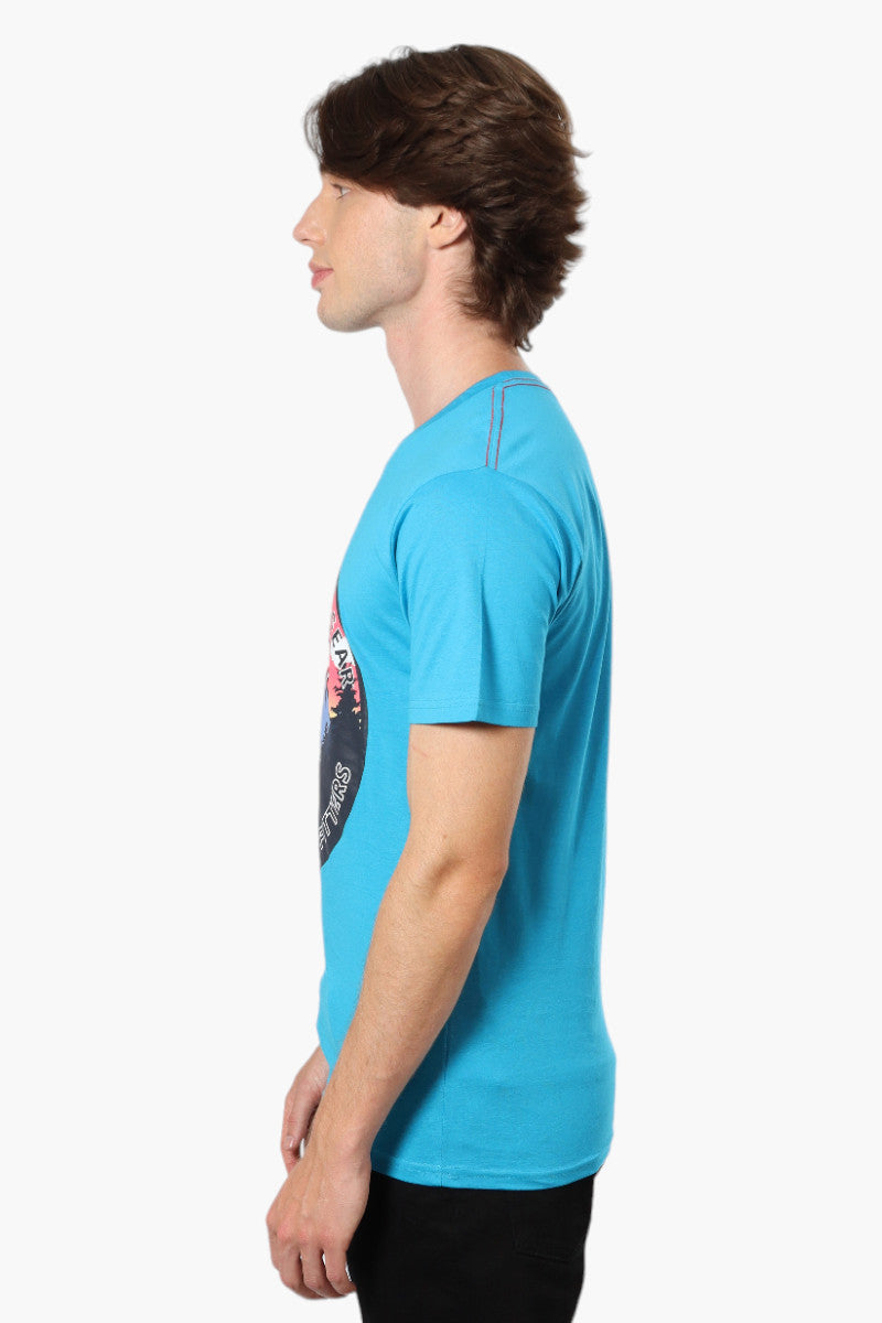 Canada Weather Gear Mountain Print Tee - Blue - Mens Tees & Tank Tops - International Clothiers