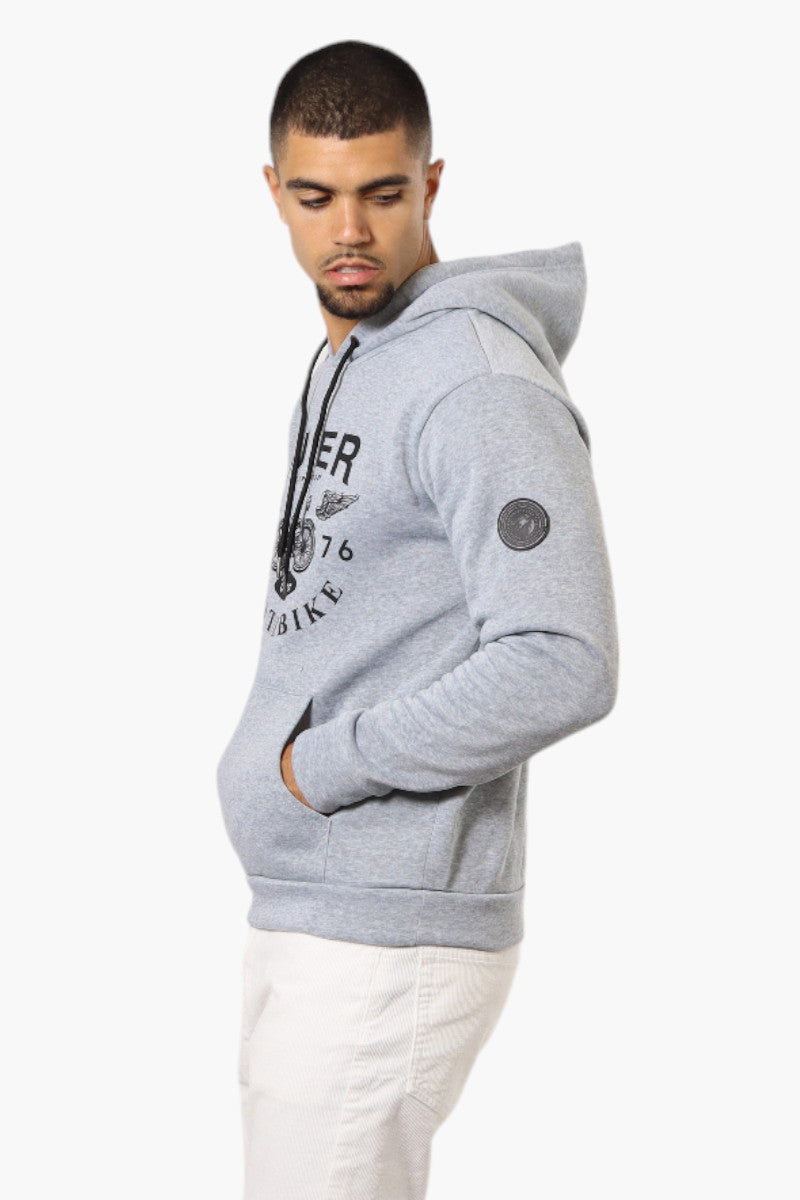 Super Triple Goose Brooklyn Motorbike Print Hoodie - Grey - Mens Hoodies & Sweatshirts - International Clothiers