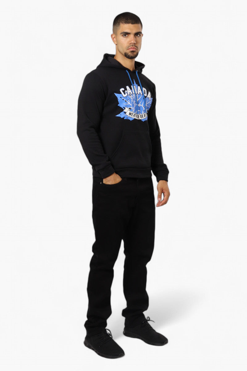 Canada Weather Gear Moose Print Hoodie - Black - Mens Hoodies & Sweatshirts - International Clothiers