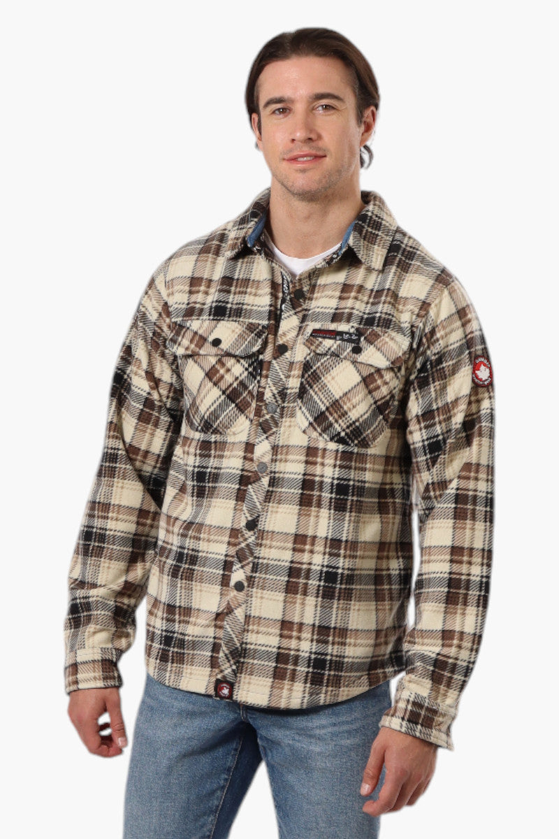 Canada Weather Gear Plaid Fleece Button Up Shacket