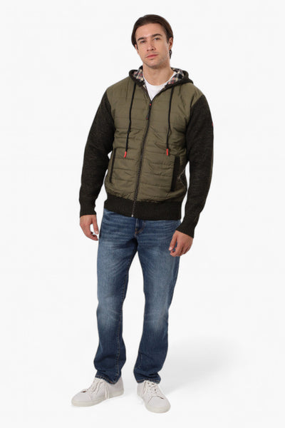 Canada Weather Gear Hooded Fleece Lined Lightweight Jacket - Olive - Mens Lightweight Jackets - International Clothiers