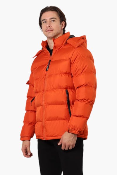 Canada Weather Gear Zip Pocket Bubble Bomber Jacket - Orange - Mens Bomber Jackets - International Clothiers