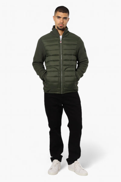 Canada Weather Gear Sweater Knit Polyfill Lightweight Jacket - Olive - Mens Lightweight Jackets - International Clothiers