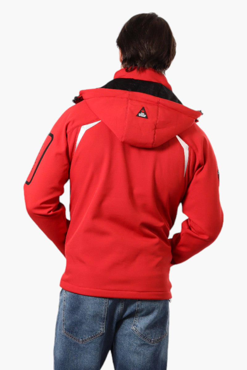 Canada Weather Gear Hooded 5 Zip Pocket Lightweight Jacket - Red - Mens Lightweight Jackets - International Clothiers