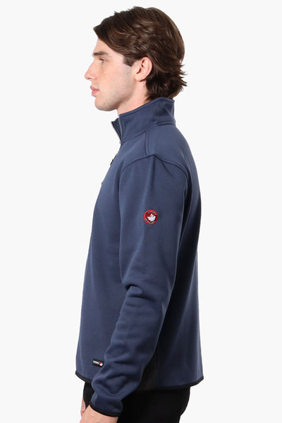 Canada Weather Gear Solid Half Zip Sweatshirt - Navy - Mens Hoodies & Sweatshirts - International Clothiers