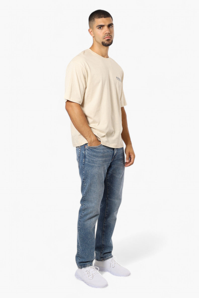 Essentials By Drill Clothing Solid Drop Shoulder Tee - Cream - Mens Tees & Tank Tops - International Clothiers