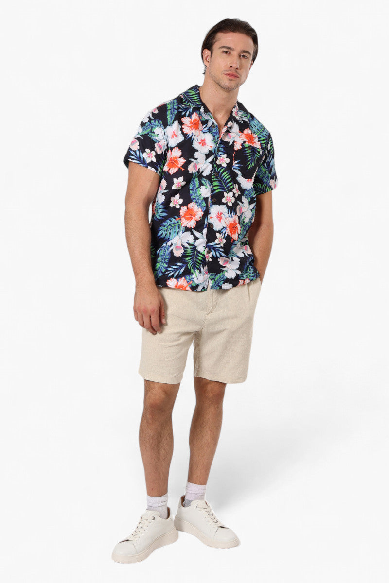 Boardsports Floral Camp Collar Casual Shirt - Navy - Mens Casual Shirts - International Clothiers