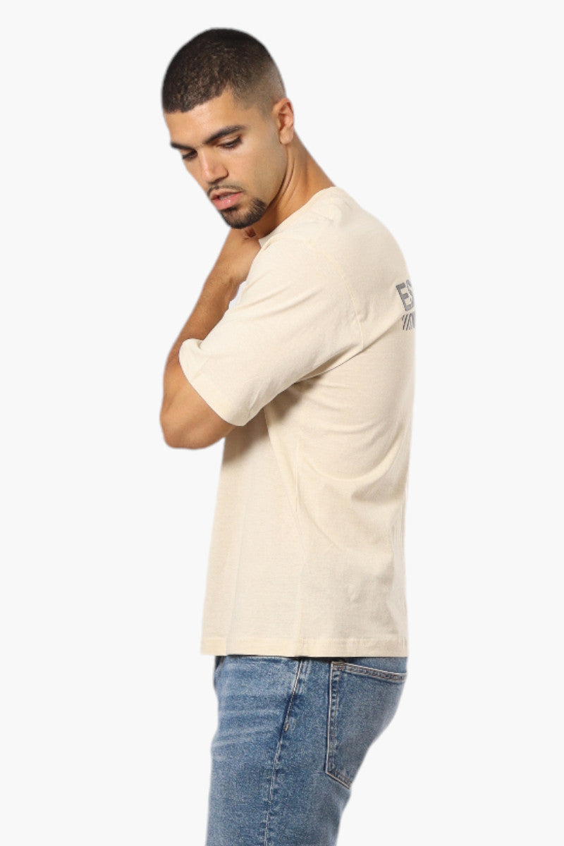 Essentials By Drill Clothing Solid Drop Shoulder Tee - Cream - Mens Tees & Tank Tops - International Clothiers