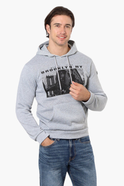 Mecca Brooklyn NY Print Hoodie - Grey - Mens Hoodies & Sweatshirts - International Clothiers