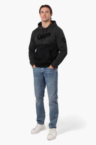 Canada Weather Gear Colour Block Chest Logo Hoodie - Black - Mens Hoodies & Sweatshirts - International Clothiers