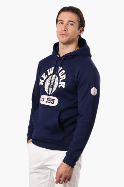 Super Triple Goose New York Print Hoodie - Navy - Mens Hoodies & Sweatshirts - International Clothiers