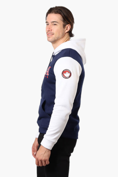 Canada Weather Gear Colour Block Hoodie - Navy - Mens Hoodies & Sweatshirts - International Clothiers