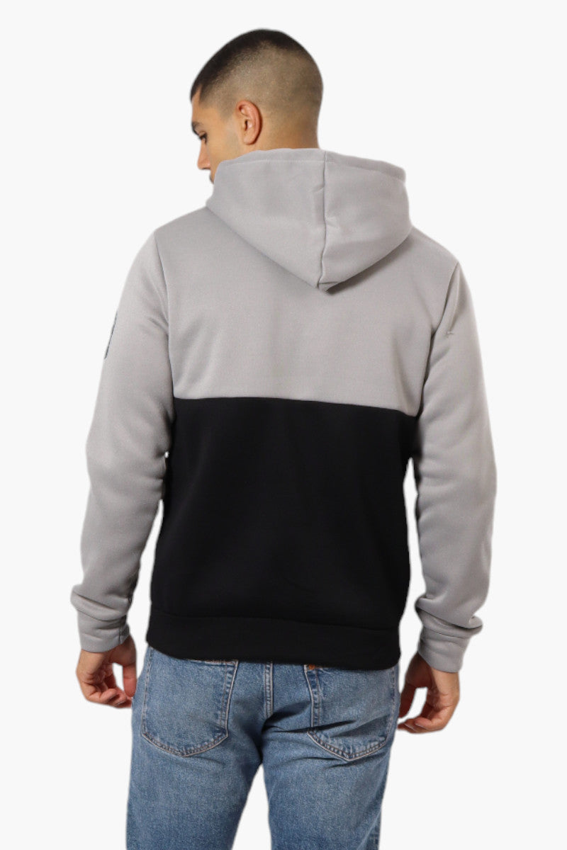 Canada Weather Gear Colour Block Chest Logo Hoodie Grey