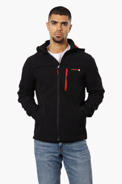 Canada Weather Gear Hooded Fleece Lined Lightweight Jacket - Black - Mens Lightweight Jackets - International Clothiers