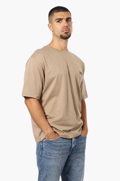 Essentials By Drill Clothing Solid Basic Crewneck Tee - Beige - Mens Tees & Tank Tops - International Clothiers