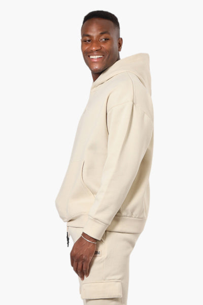 Essentials Solid Drop Shoulder Pullover Hoodie - Cream - Mens Hoodies & Sweatshirts - International Clothiers