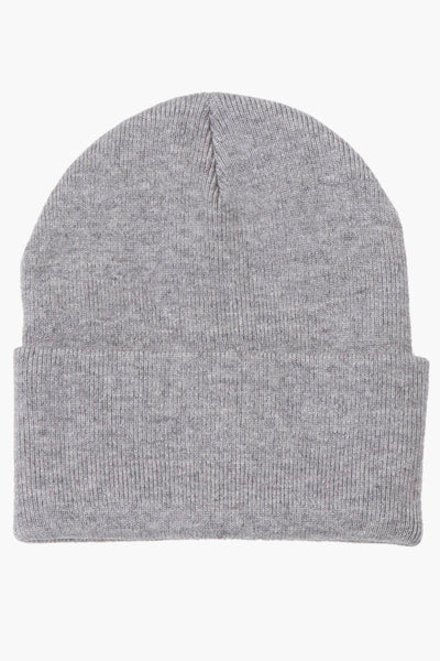 Canada Weather Gear Basic Cuffed Hat - Grey - Mens Hats - International Clothiers