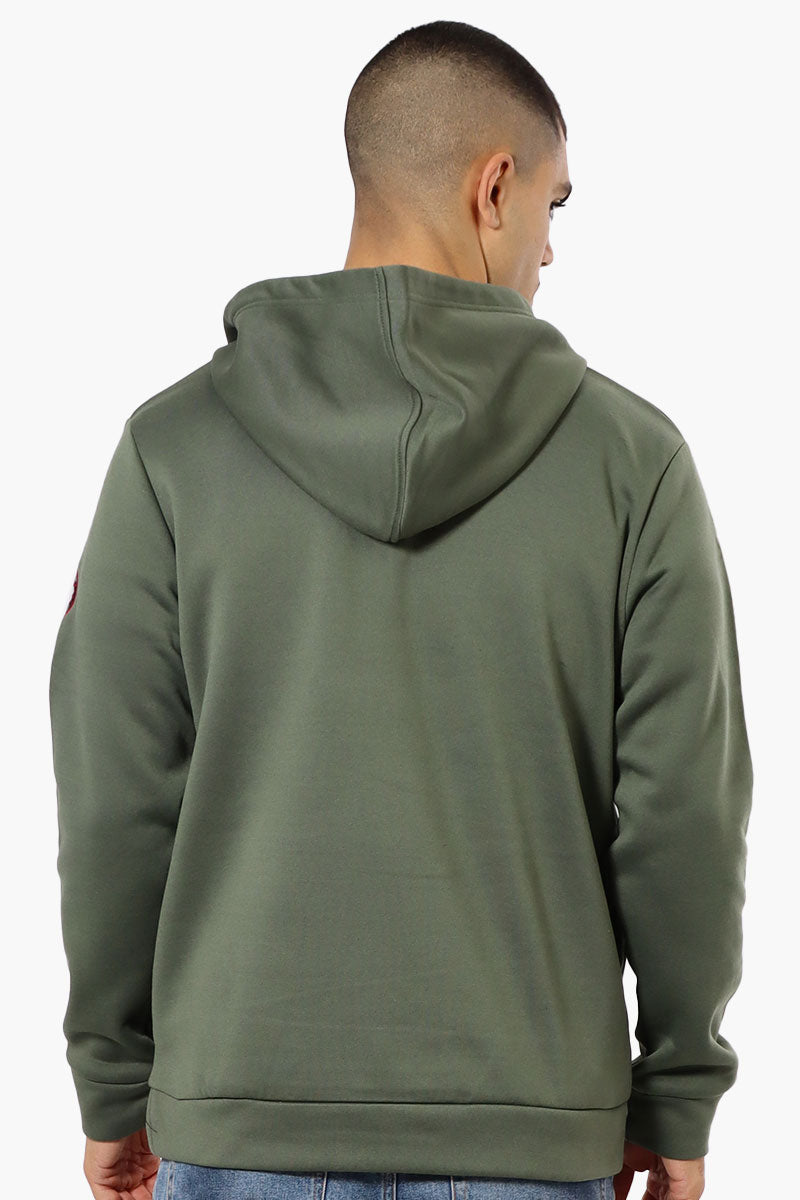 Canada Weather Gear Logo Zipper Detail Hoodie - Green - Mens Hoodies & Sweatshirts - International Clothiers