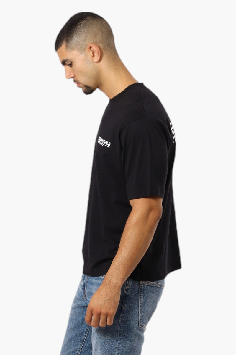 Essentials By Drill Clothing Solid Drop Shoulder Tee - Black - Mens Tees & Tank Tops - International Clothiers