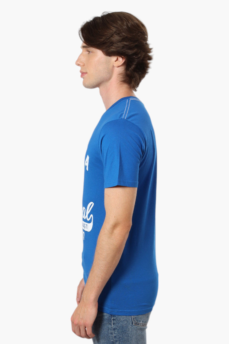 Canada Weather Gear Coast To Coast Print Tee - Blue - Mens Tees & Tank Tops - International Clothiers