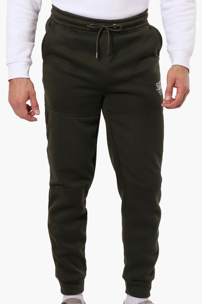 Super Triple Goose Track & Field Print Joggers - Olive - Mens Joggers & Sweatpants - International Clothiers