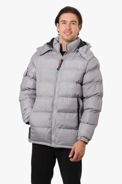 Canada Weather Gear Zip Pocket Bubble Bomber Jacket - Grey - Mens Bomber Jackets - International Clothiers