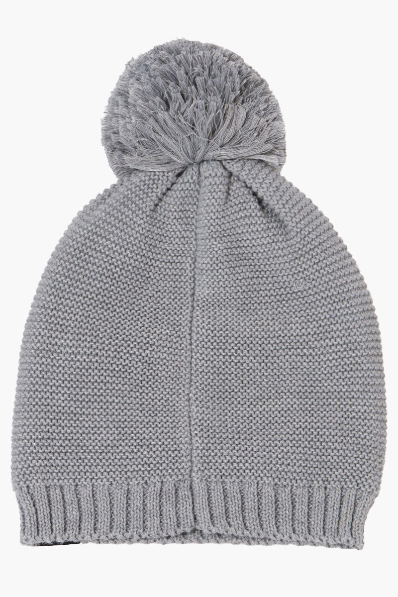 Men s Reebok Pom Pom Knit Beanie Hat Grey